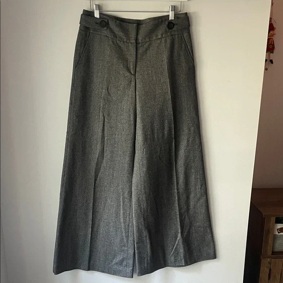 Reiss Gray Wide Leg Women's Pants - Picture 1 of 7